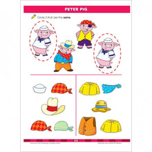 School Zone Big Kindergarten Workbook sample page for matching activity
