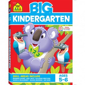 School Zone Big Kindergarten Workbook front cover