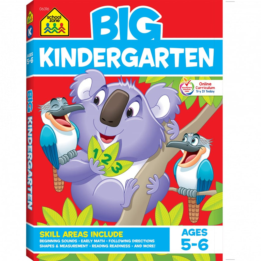 School Zone Big Kindergarten Workbook front cover