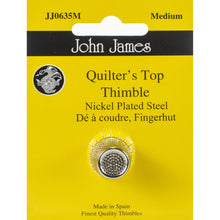 Quilter's Top Nickle Plated Thimble JJ0635M