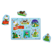 nursery rhyme sound puzzle with pieces