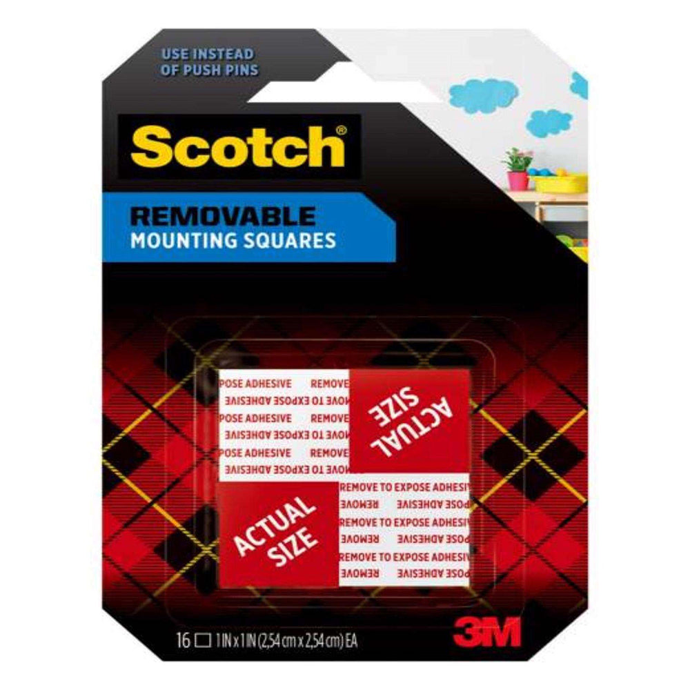 Scotch Removable Mounting Squares 108S-SQ-16