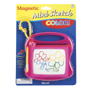color magnetic mini sketch clear pink