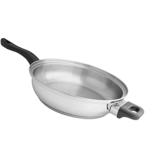 11-inch stainless steel skillet.