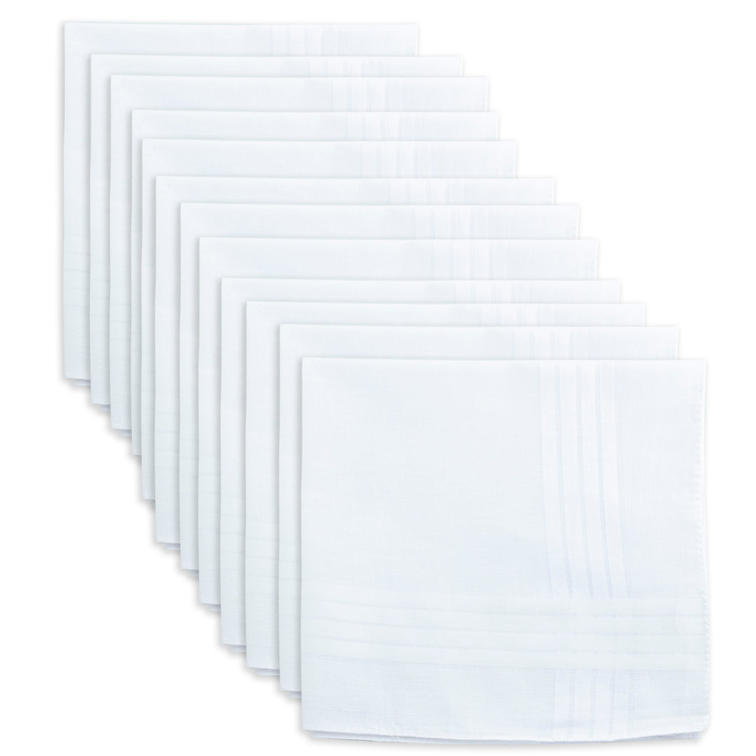 12 men's handkerchiefs