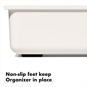 Compact Knife Drawer Organizer non-slip feet