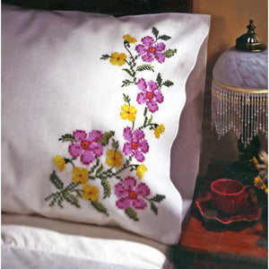 Classic Stamped for Embroidery Pillowcases T23