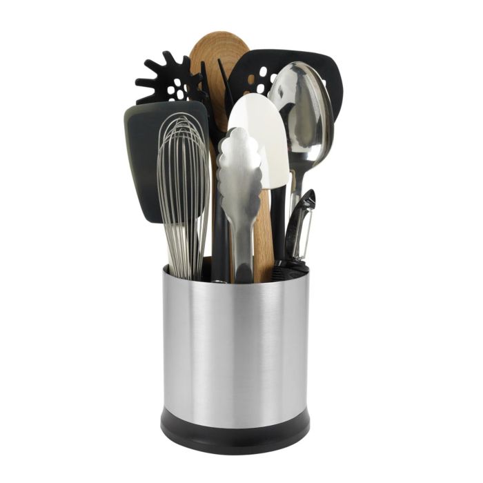 Stainless Steel Rotating Utensil Holder - Shop