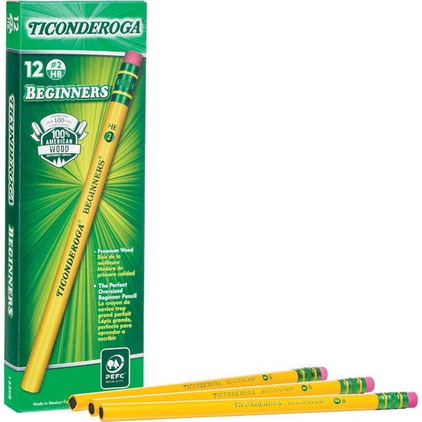 Ticonderoga 12-Pack Beginners Pencils 1388-2