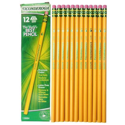 Ticonderoga 12-Pack #4 Unsharpened Pencils 13884-2