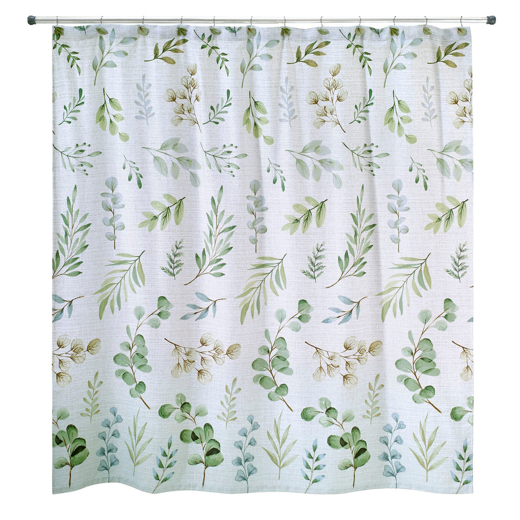 Ombre Leaves Shower Curtain