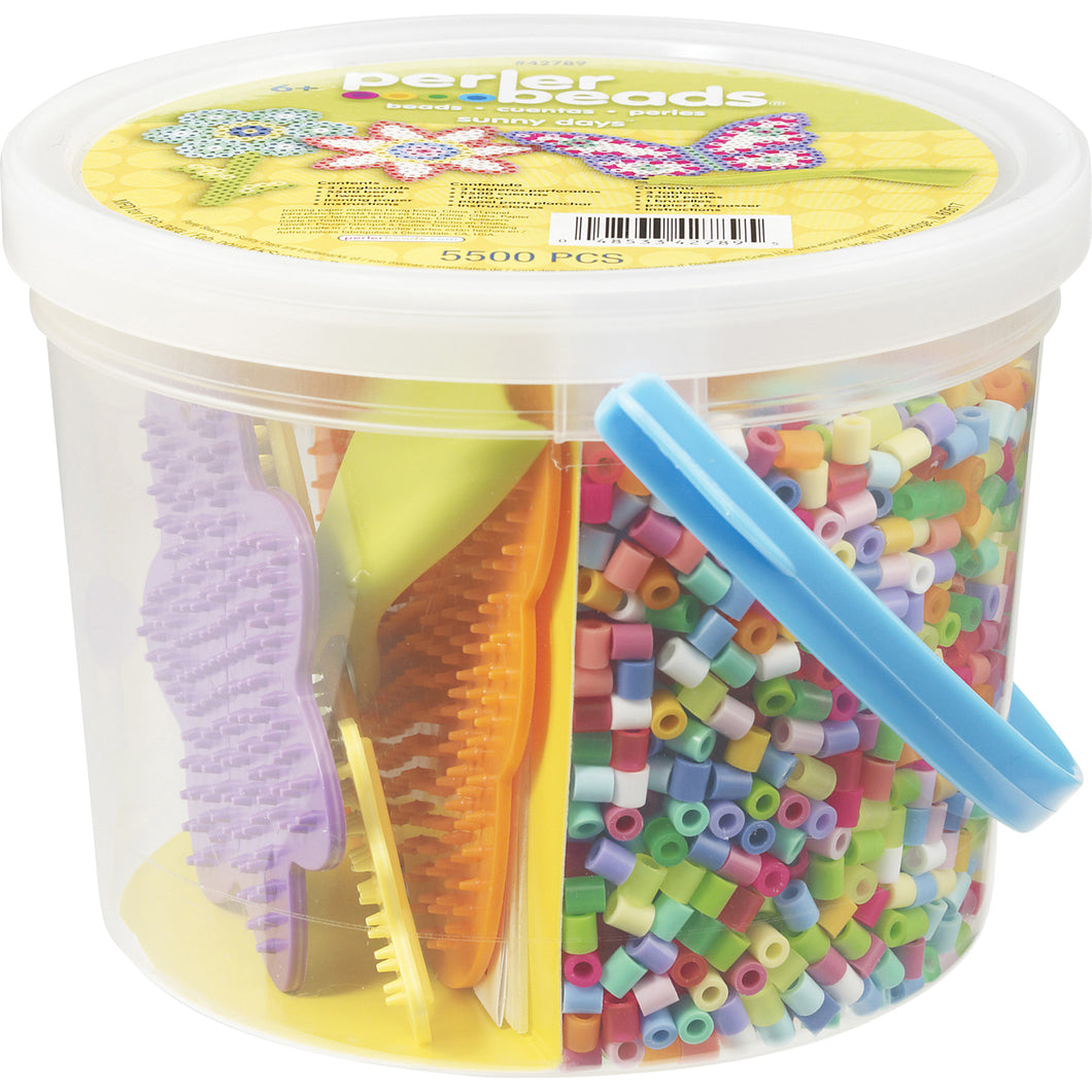 5500 Fuse Beads Kit with 24 Vibrant Colors, Iron Beads Kit for Melting  Beads for Kids Crafts with Storage Case, Dividers, 4 Pegboards, 2 Reusable