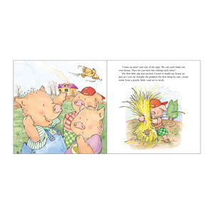 The Three Little Pigs book inside pages