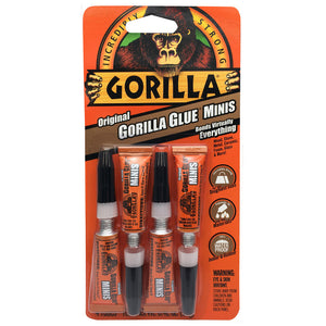 High Strength Original Gorilla Glue Single Use Tubes 4 Pack 5000503 