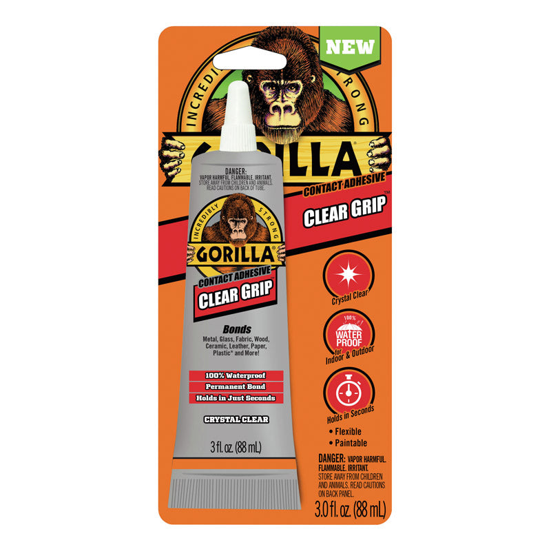 Gorilla Glue Contact Adhesive Gorilla Clear Grip 3 Oz. 8040002 – Good's  Store Online