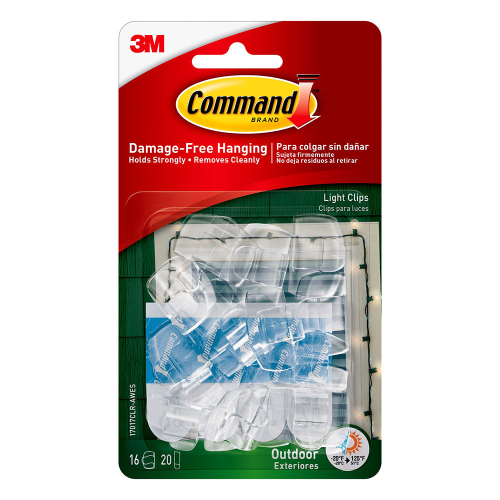 Command Outdoor Hook, Decorate Damage-Free, Water-Resistant Adhesive, Large  17083BZ-AWES