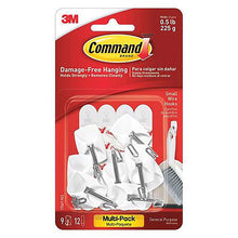 9-Pack Command White Small Plastic Wire Hooks 17067