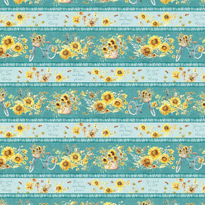 Sunflower Sweet Collection Repeating Stripes Cotton Fabric 17791-745