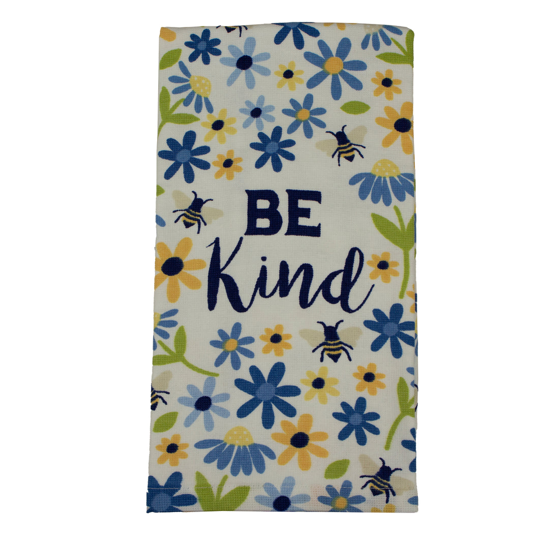 Ritz Dual-sided Kitchen Towel Be Kind W/ Daisies 17925