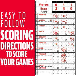 MLB BASEBALL/SOFTBALL SCOREBOOK With Easy to follow directions