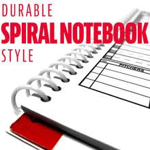 MLB BASEBALL/SOFTBALL SCOREBOOK Durable Spiral Notebook