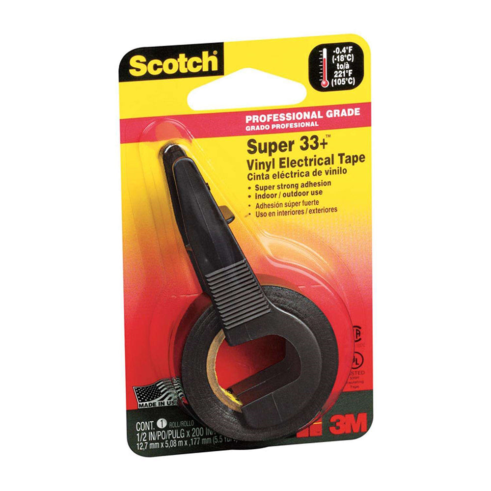 Scotch Super 33+ Black Vinyl Electrical Tape 194NA