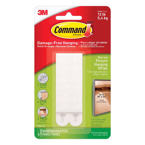 Command Narrow Picture Hanging Strips 20710-3M
