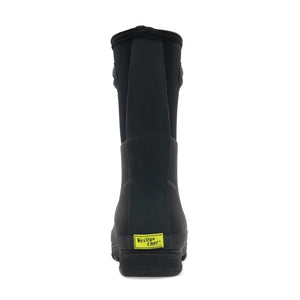 Back of Women's Black Neoprene Lined Snow Boots 211676B
