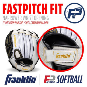 fastpitch fit narrower wrist opening, contoured for the youth fastpitch player
