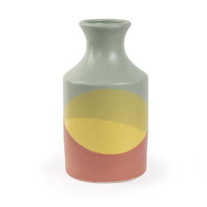 Tall Dip Dyed Bottle Neck Vase
