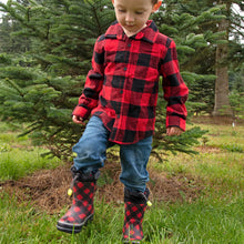 Child Wearing Snow Boots