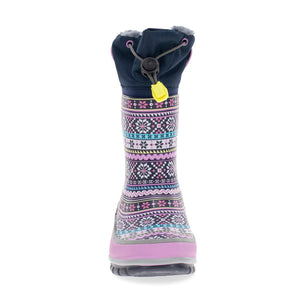Front of Youth Fair Isle Neoprene Snow Boots 24104417B
