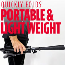 quickly folds, portable and lightweight