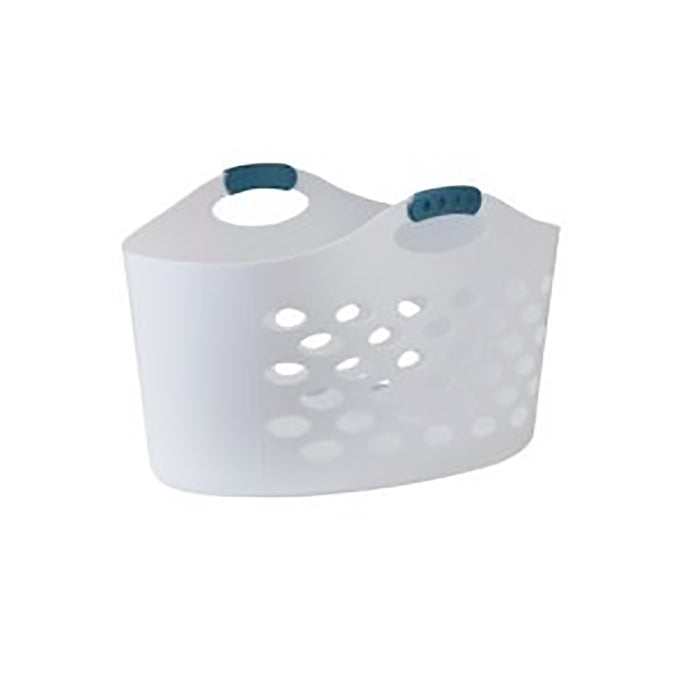 White Plastic Laundry Basket