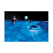 Intex Solar-Powered LED Floating Pool Light in use