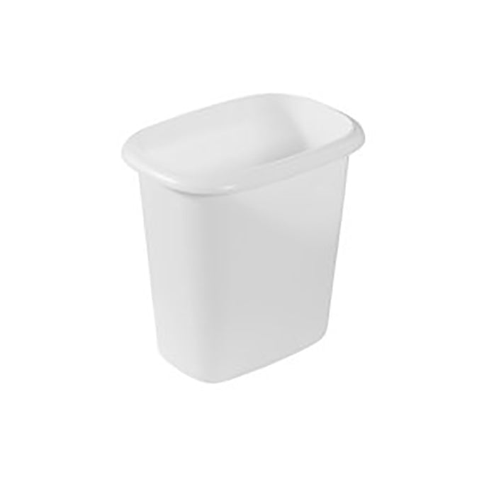 White Plastic Trash Can