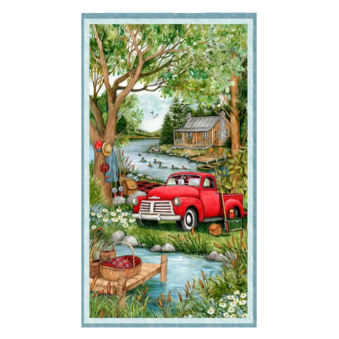 Down by the Lake Collection Cotton Craft Panel 