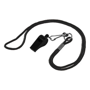 PLASTIC WHISTLE WITH LANYARD