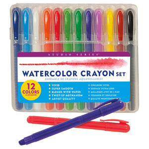 Studio Series 12-Pack Watercolor Crayon Set 320537