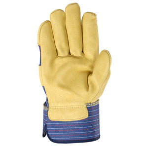 Wells Lamont Leather glove palm-side up.