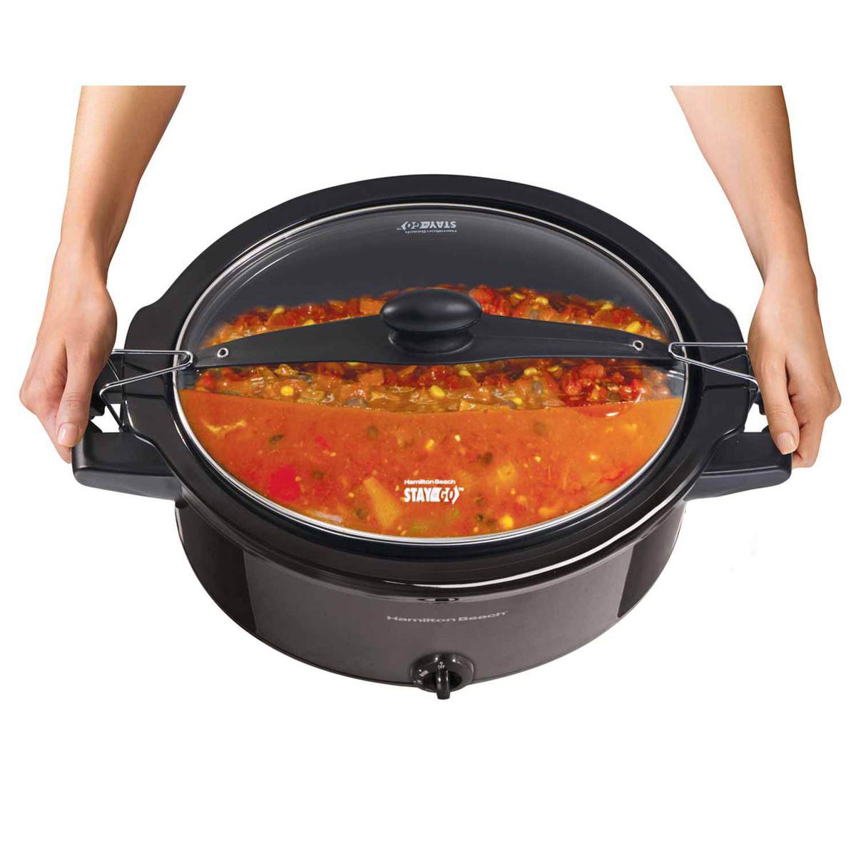 Best Buy: Hamilton Beach Stay or Go 6 Quart Slow Cooker silver 33262