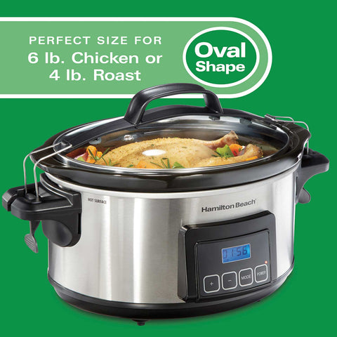 Oval Shape, Perfect Size for 6 lb. Chicken or 4 lb. Roast