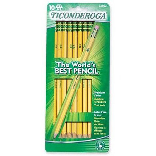 Ticonderoga #2 10-Pack Pencils 33892-1