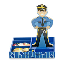 magnetic dress up figure as police officer