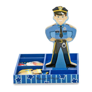 magnetic dress up figure as police officer