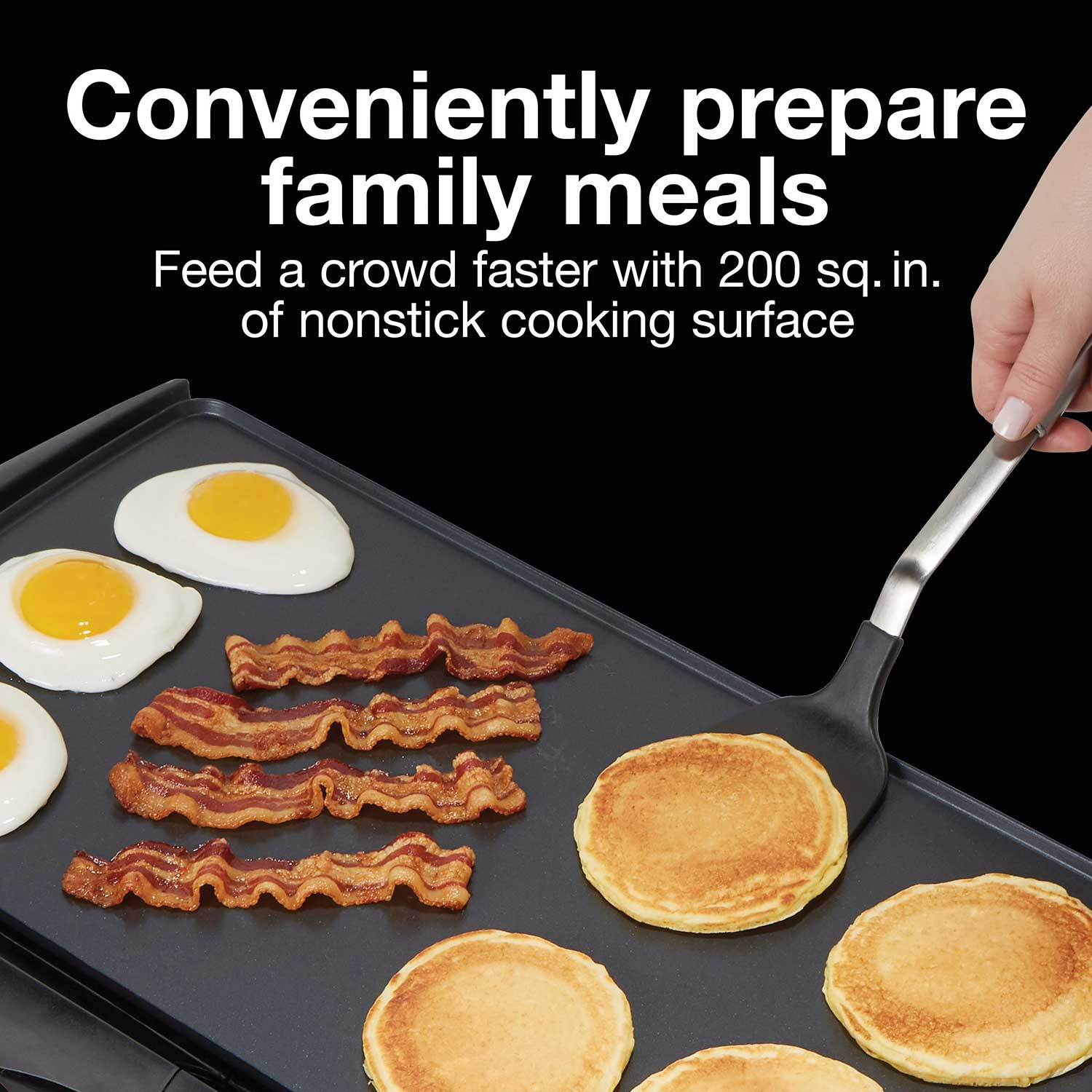 Extra Large Nonstick Electric Griddle - Thumbnail 2