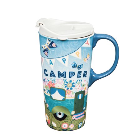 Ceramic Travel Cup Happy Camper 3CTC047945
