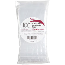 100-count pack of clear plastic bags