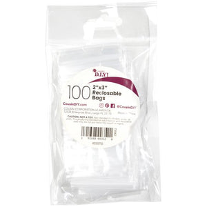 2x3 Inch Ultra Clear Zip Bags (Pack of 100)