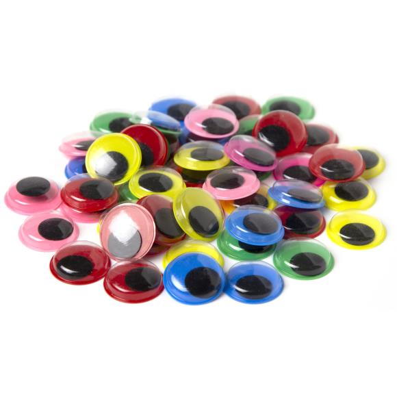 Multicolor Wiggle Eyes